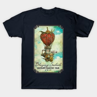 Blazing Strawberry Airship T-Shirt